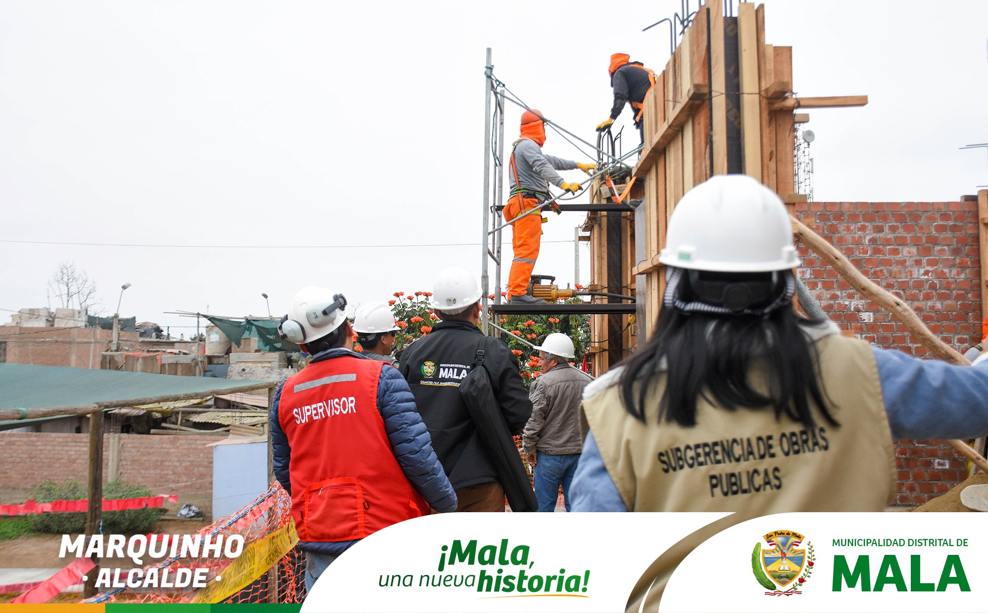 Supervisión de Vaciado de Columnas de la Obra del Mejoramiento de los Servicios Educativos en la I.E.P. N°20831 - Bujama Alta