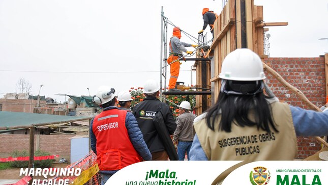 Supervisión de Vaciado de Columnas de la Obra del Mejoramiento de los Servicios Educativos en la I.E.P. N°20831 - Bujama Alta