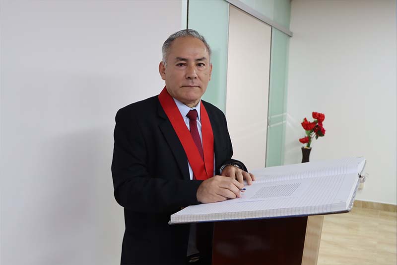 Juez Superior Alfredo Miraval Flores se incorporó a la Sala Plena de la Corte Superior de Justicia del Callao