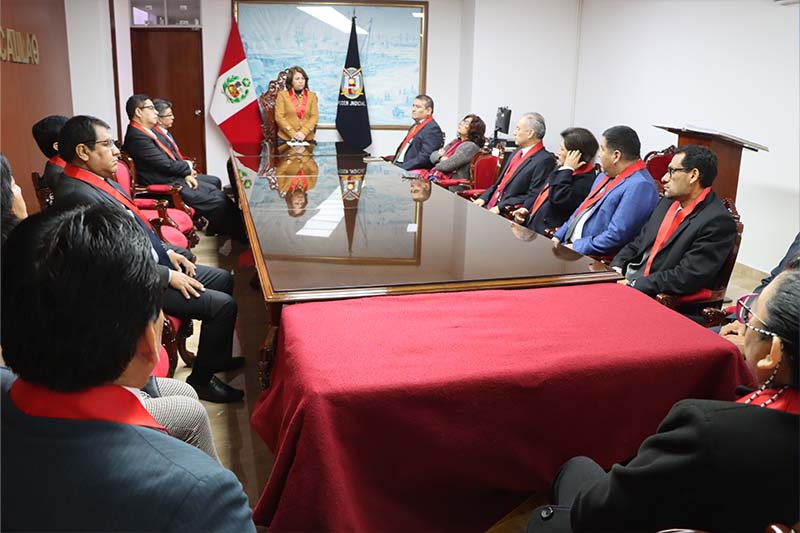 Sala Plena de la Corte Superior de Justicia del Callao incorpora a Juez Superior Alfredo Miraval Flores