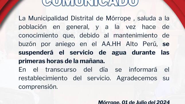 comunicado