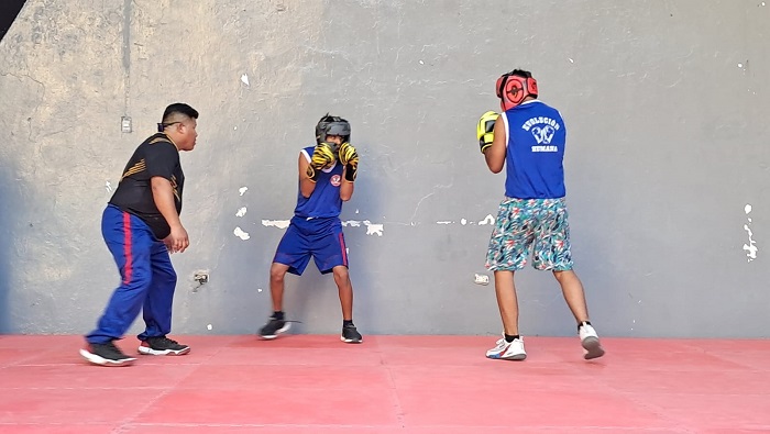 Exhibición de boxeo