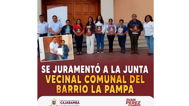 Se juramentó a la JVC del barrio la pampa