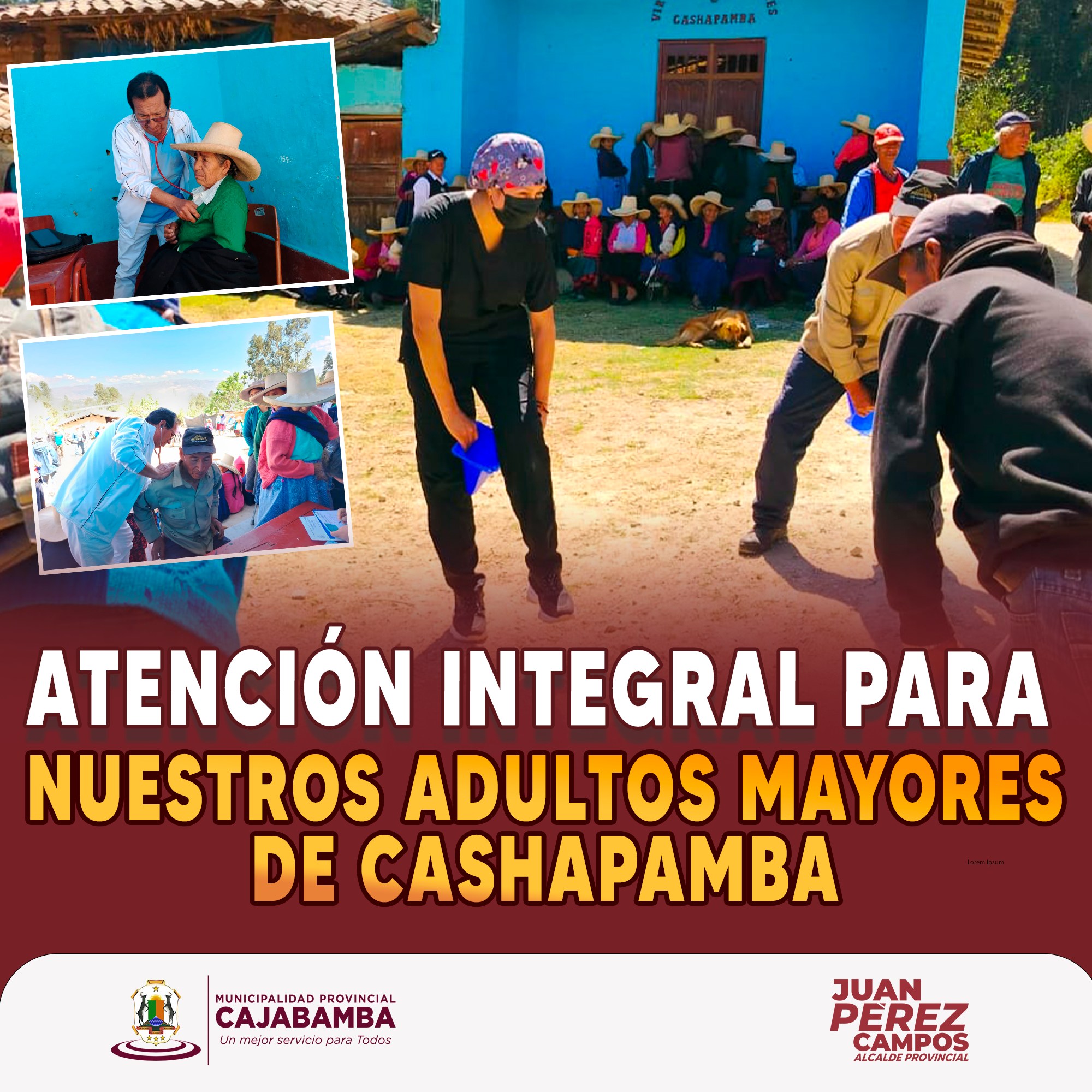 Atención integral para nuestros adultos mayores de Cashapamba