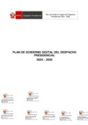 Vista preliminar de documento Plan de Gobierno Digital del Despacho Presidencial 2024-2026 V2.0