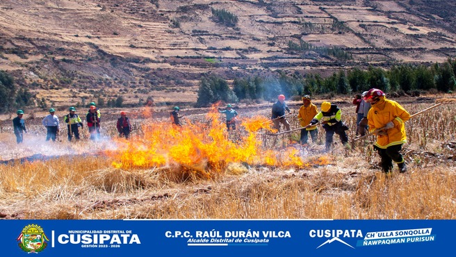 Conformación y Capacitación de brigadas en prevención de incendios forestales en Cusipata