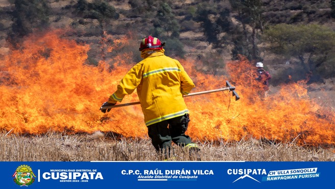 Conformación y Capacitación de brigadas en prevención de incendios forestales en Cusipata