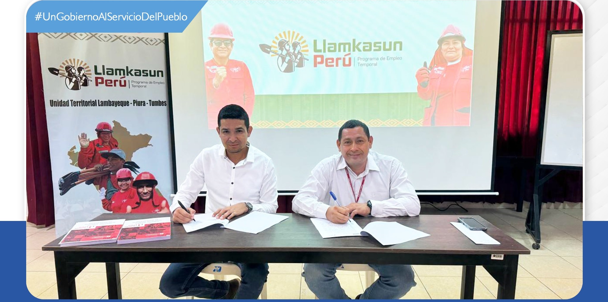 Alcalde de lancones logra financiamiento para ejecución de 02 fichas de LLAMKASUN PERÚ (Trabaja Perú) en el distrito de Lancones.