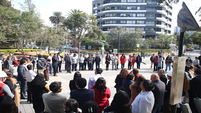  Tribunal Constitucional participa con responsabilidad en segundo Simulacro Nacional Multipeligro