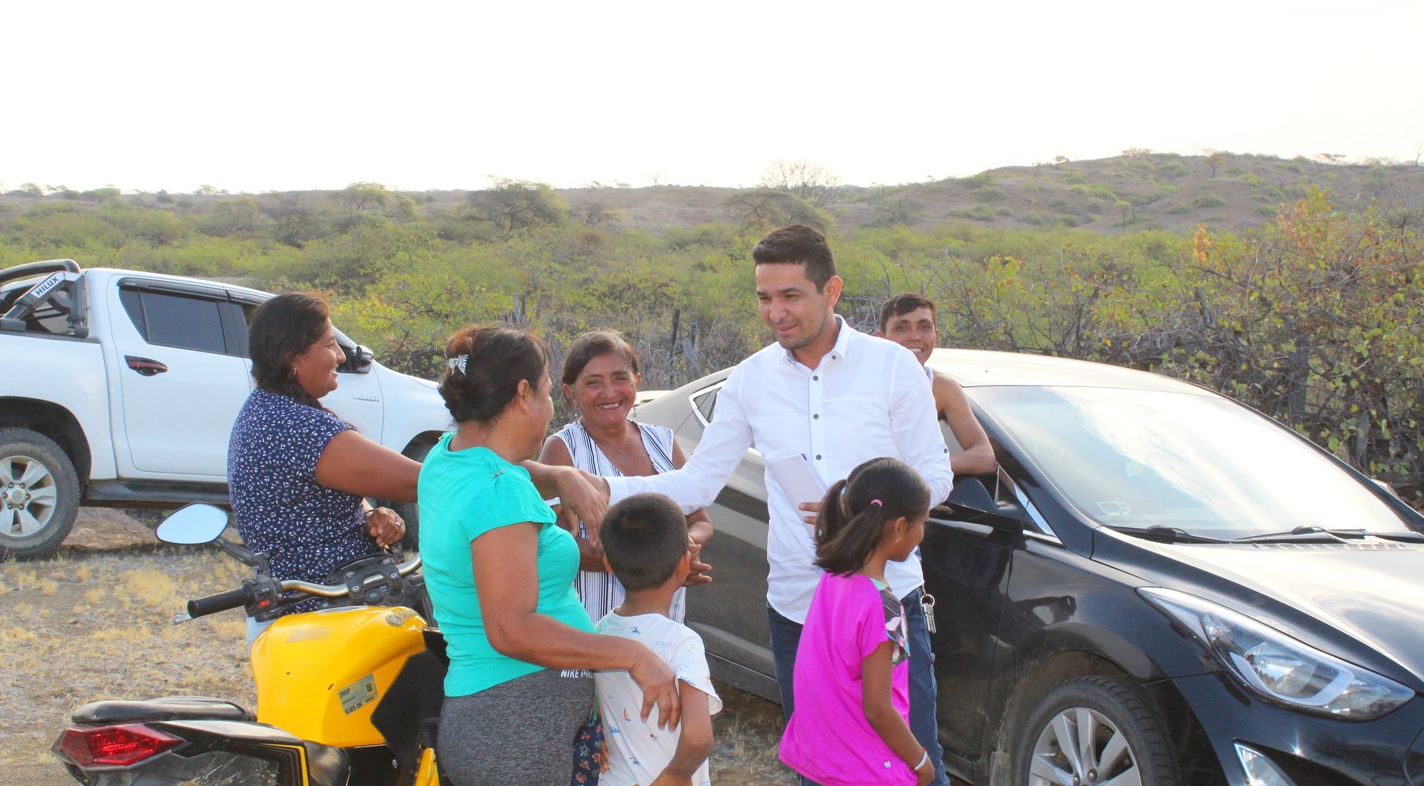 Alcalde de Lancones, coloca primera piedra para la Creación del Sistema de Agua Potable en el Caserío La Peña