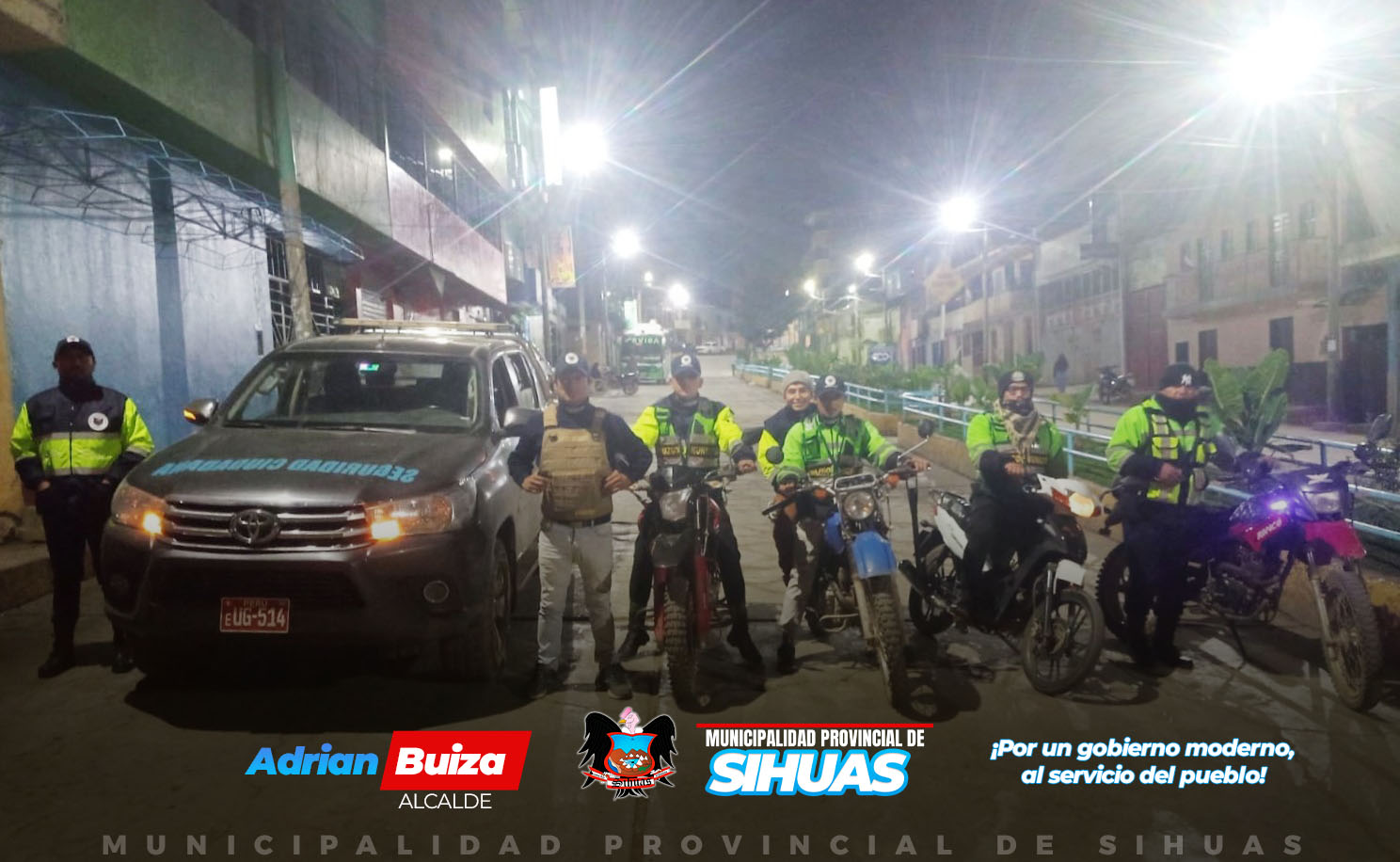 📢 ¡COMPROMETIDOS CON LA SEGURIDAD DE LA PROVINCIA! 🚨
En estas fechas importantes, la Municipalidad Provincial de Sihuas, a través de Seguridad Ciudadana está intensificando sus esfuerzos para garantizar la seguridad de todos nuestros vecinos. Gracias al trabajo en equipo y la colaboración efectiva, estamos llevando a cabo una serie de acciones para fortalecer la protección en nuestra provincia.
Trabajando de manera articulada con la Federación de Rondas Campesinas de Sihuas y la Comisaría Sectorial Sihuas - PNP, estamos uniendo fuerzas para prevenir delitos, responder de manera efectiva a situaciones de emergencia y asegurar un ambiente tranquilo para la población. Añorando y accionando para retornar a un Sihuas tranquilo, como siempre lo fue.
💪 ¡Por un Sihuas más seguro para todos! ¡Juntos somos mejores!