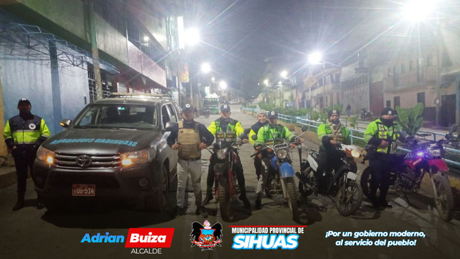 📢 ¡COMPROMETIDOS CON LA SEGURIDAD DE LA PROVINCIA! 🚨
En estas fechas importantes, la Municipalidad Provincial de Sihuas, a través de Seguridad Ciudadana está intensificando sus esfuerzos para garantizar la seguridad de todos nuestros vecinos. Gracias al trabajo en equipo y la colaboración efectiva, estamos llevando a cabo una serie de acciones para fortalecer la protección en nuestra provincia.
Trabajando de manera articulada con la Federación de Rondas Campesinas de Sihuas y la Comisaría Sectorial Sihuas - PNP, estamos uniendo fuerzas para prevenir delitos, responder de manera efectiva a situaciones de emergencia y asegurar un ambiente tranquilo para la población. Añorando y accionando para retornar a un Sihuas tranquilo, como siempre lo fue. 
💪 ¡Por un Sihuas más seguro para todos! ¡Juntos somos mejores!
