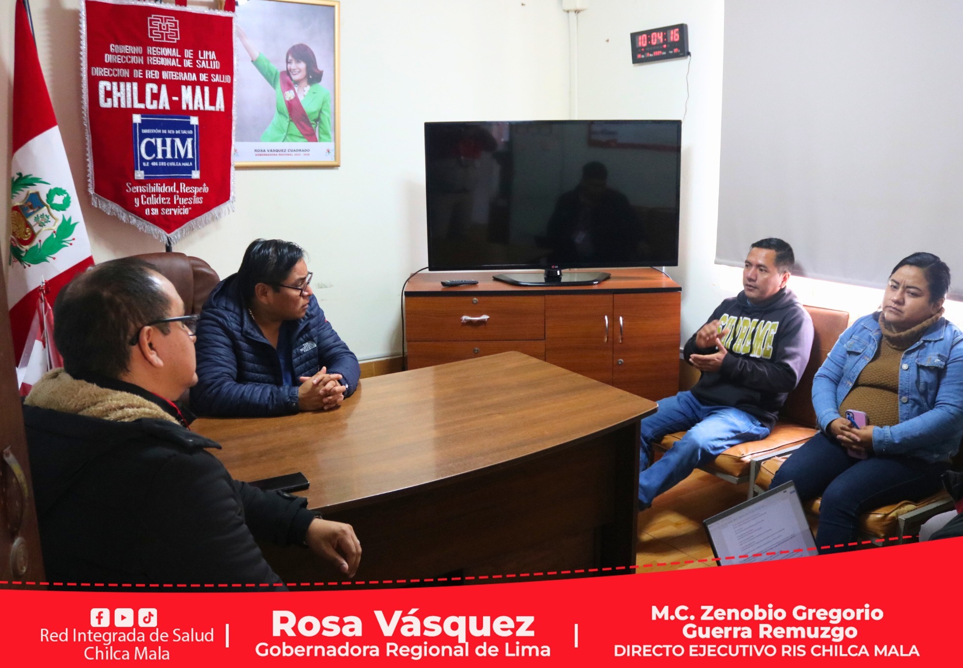Diresa Lima se reúne con la RIS Chilca Mala en la Dirección Ejecutiva