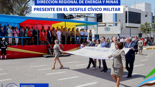DIRECTORES REGIONALES ENCABEZANDO EL BATALLÓN DE FUNCIONARIOS DEL GOBIERNO REGIONAL EN EL DESFILE CÍVICO MILITAR POR EL 492 ANIVERSARIO DE PIURA