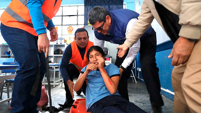 Instituciones Educativas comprometidas en el segundo Simulacro Nacional Multipeligro en La Libertad
