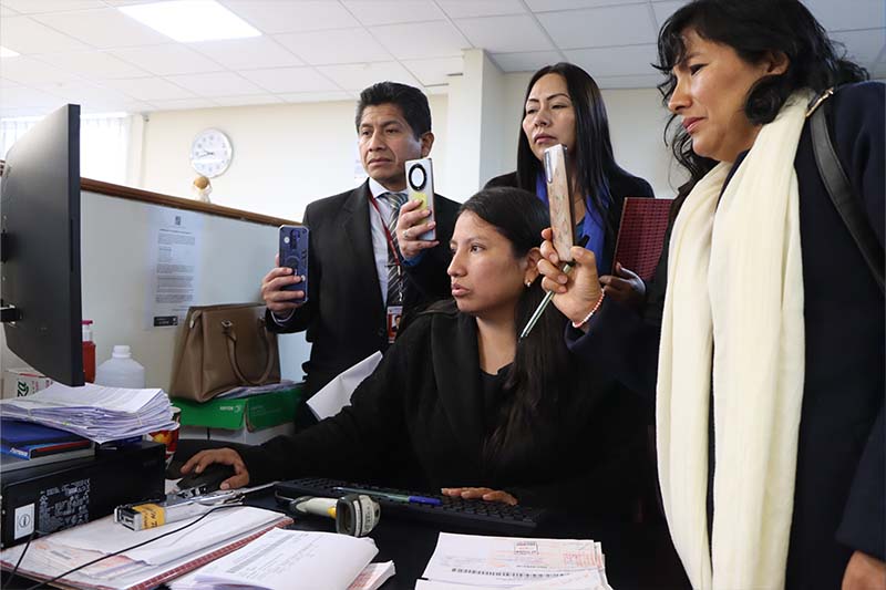 Servidores judiciales de la Corte Superior de La Libertad y de Apurímac realizaron pasantía en la Corte Superior del Callao conocer la exitosa experiencia que se aplica en los procesos que se ejecutan en la gestión, trámite y diligenciamiento de las cédulas de notificaciones.