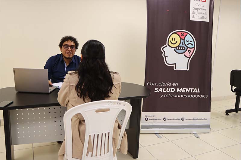 Corte del Callao ha implementado un programa piloto de consejería nutricional y salud mental para su trabajadores