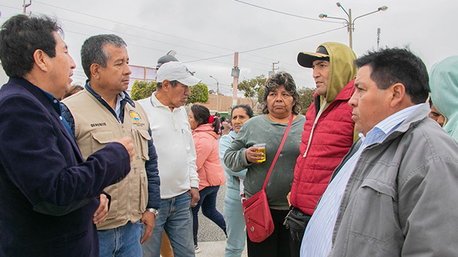 Se realizo ceremonia de inicio de obra de la plaza del A.H. La Victoria. 