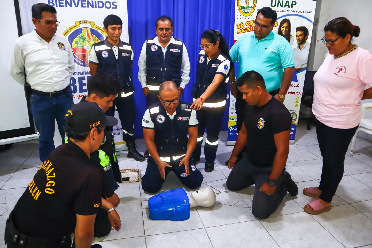 Alcalde Cesar Vidaurre Floridas particip贸 en el inicio de un importante taller especializado dirigido a los miembros de Serenazgo de Bel茅n