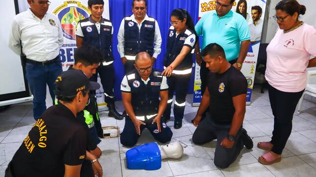 Alcalde Cesar Vidaurre Floridas participó en el inicio de un importante taller especializado dirigido a los miembros de Serenazgo de Belén