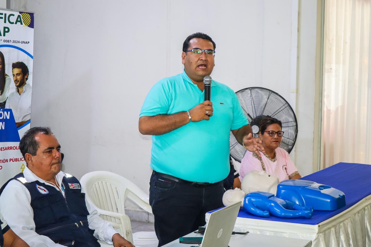 Alcalde Cesar Vidaurre Floridas particip贸 en el inicio de un importante taller especializado dirigido a los miembros de Serenazgo de Bel茅n
