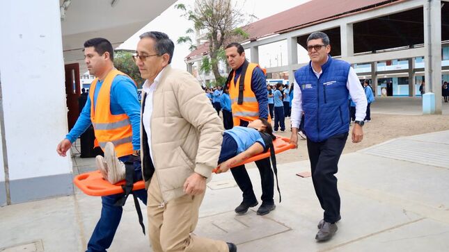 Instituciones Educativas comprometidas en el II Simulacro Nacional Multipeligro en La Libertad