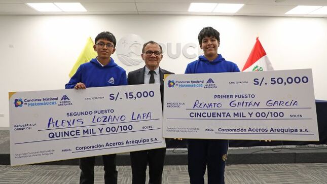 Alumnos de Lima y Junín ganaron S/65,000 en segundo Concurso Nacional de Matemáticas
