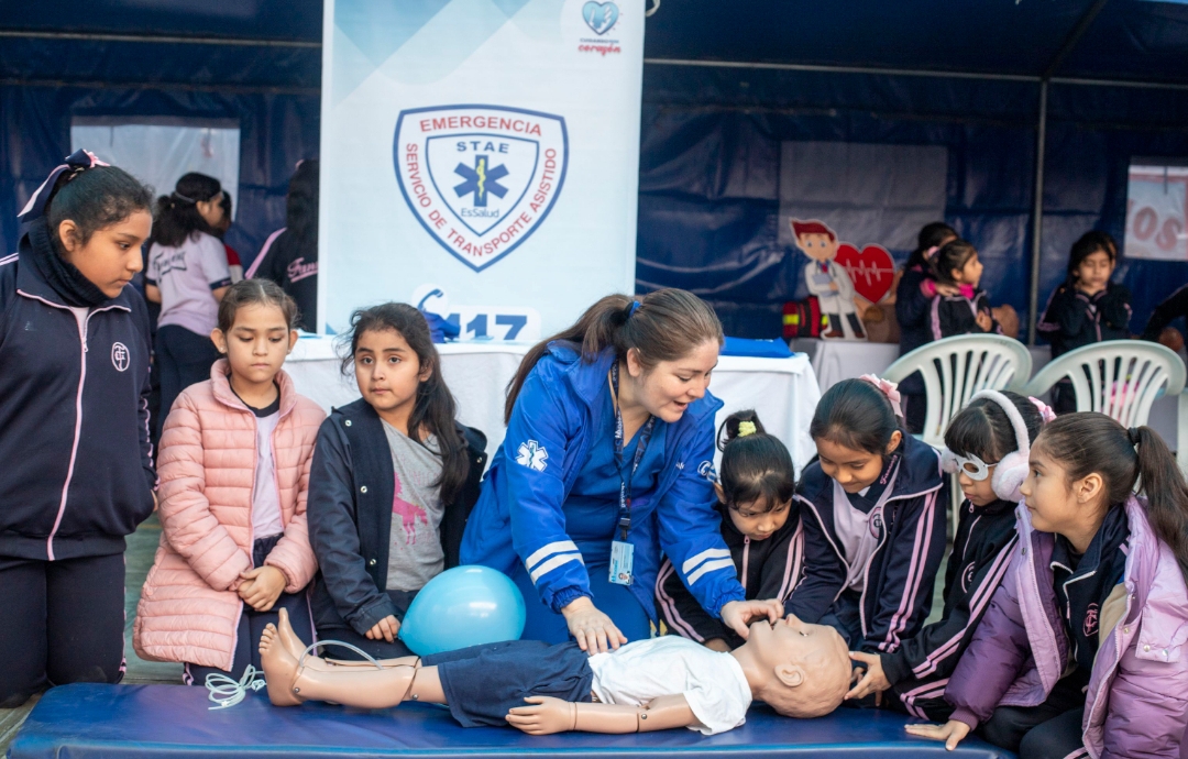 Día del Niño: escolares aprendieron a cómo prevenir y actuar ante accidentes domésticos