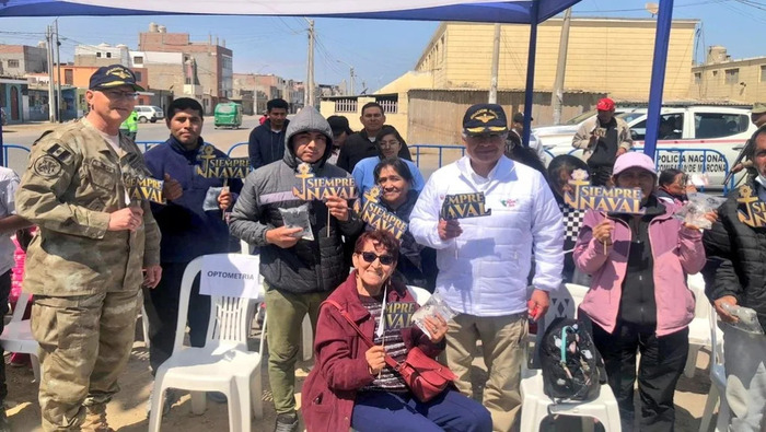 Ministro de Defensa supervisó Campaña Costa Solidaria II de la Marina de Guerra en Nazca