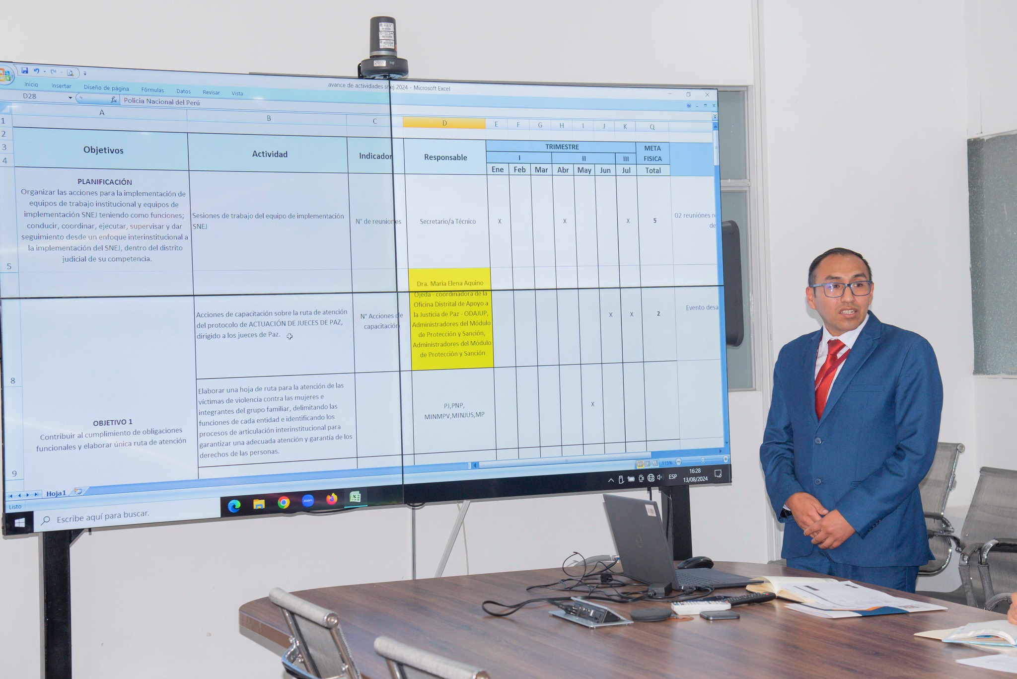 Equipo de implementación del SNEJ evalúa actividades desarrolladas