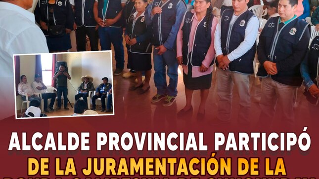 Participó en el acto protocolar de juramentación de la Ronda Campesina