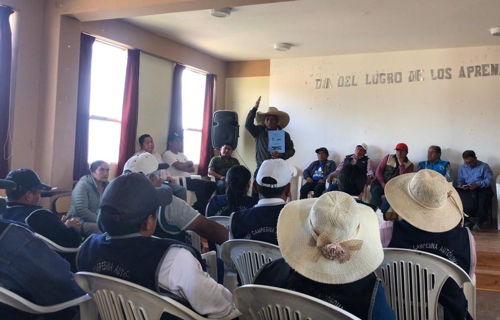 Participó en el acto protocolar de juramentación de la Ronda Campesina