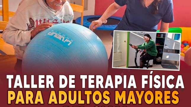 Taller de terapia física para adultos mayores del CIAM