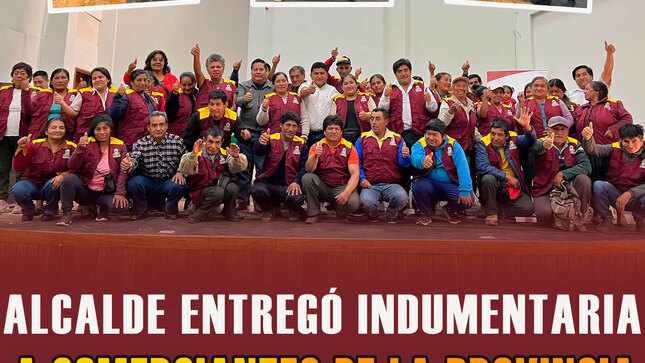 Se llevó a cabo la entrega de indumentaria a la Asociación de Comerciantes Ambulantes “Virgen del Rosario