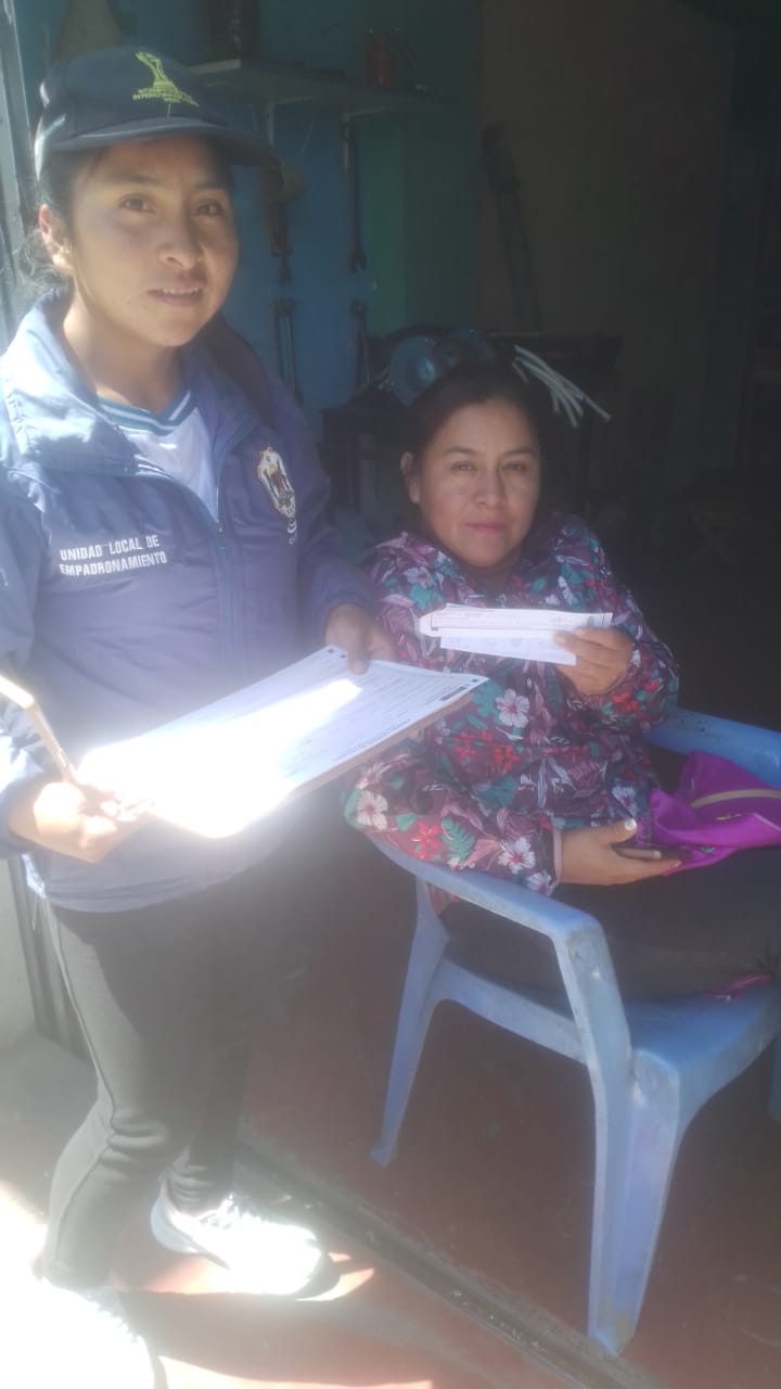 ¡Visitas a domicilio para inscripción en el padrón general de hogares!