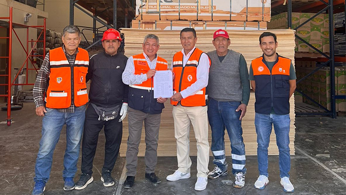 Imagen de donaciones por el COER Lambayeque.