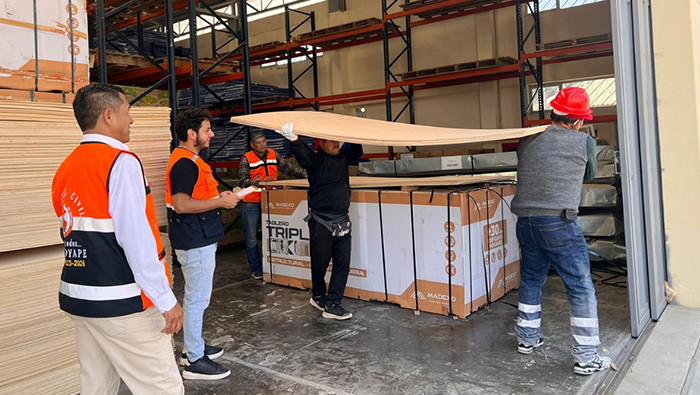 Imagen de donaciones por el COER Lambayeque.