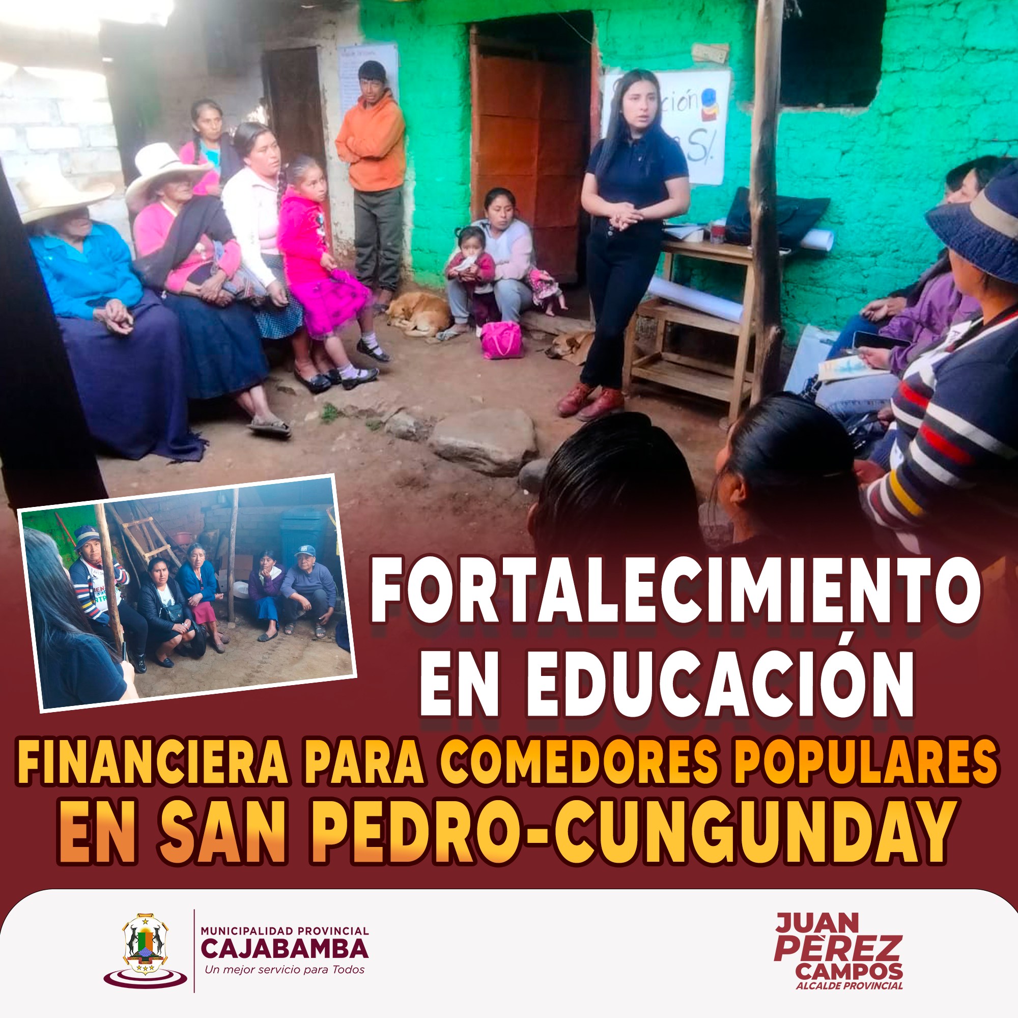 Fortalecimiento en educación financiera para comedores populares en San Pedro - Cungunday