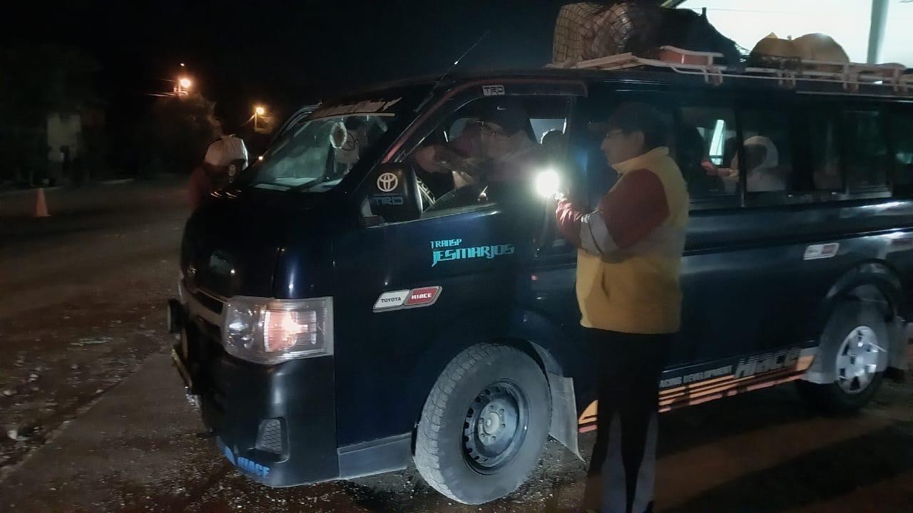 Operativo de seguridad vial en Pomabamba