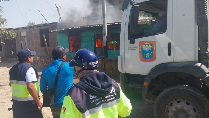 Apoyo en incendio