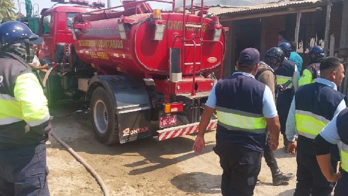 Serenazgo apoya en incendio