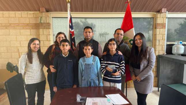 Acercan servicios consulares a la comunidad peruana en Perth