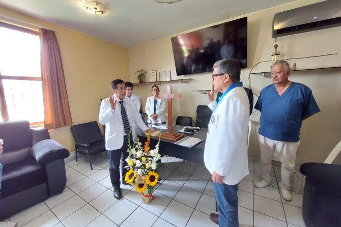 Juramentación nueva junta directiva cuerpo médico 2023-2025