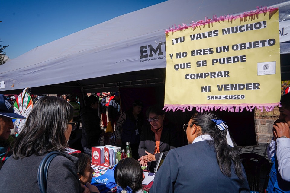 Corte Superior de Justicia de Cusco participó en la Feria Interinstitucional "Cusco sin Drogas"