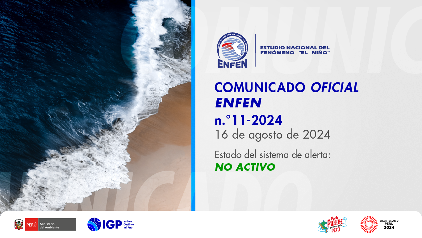 ENFEN n.° 11-2024: Estado del sistema de alerta: No Activo FOTO
