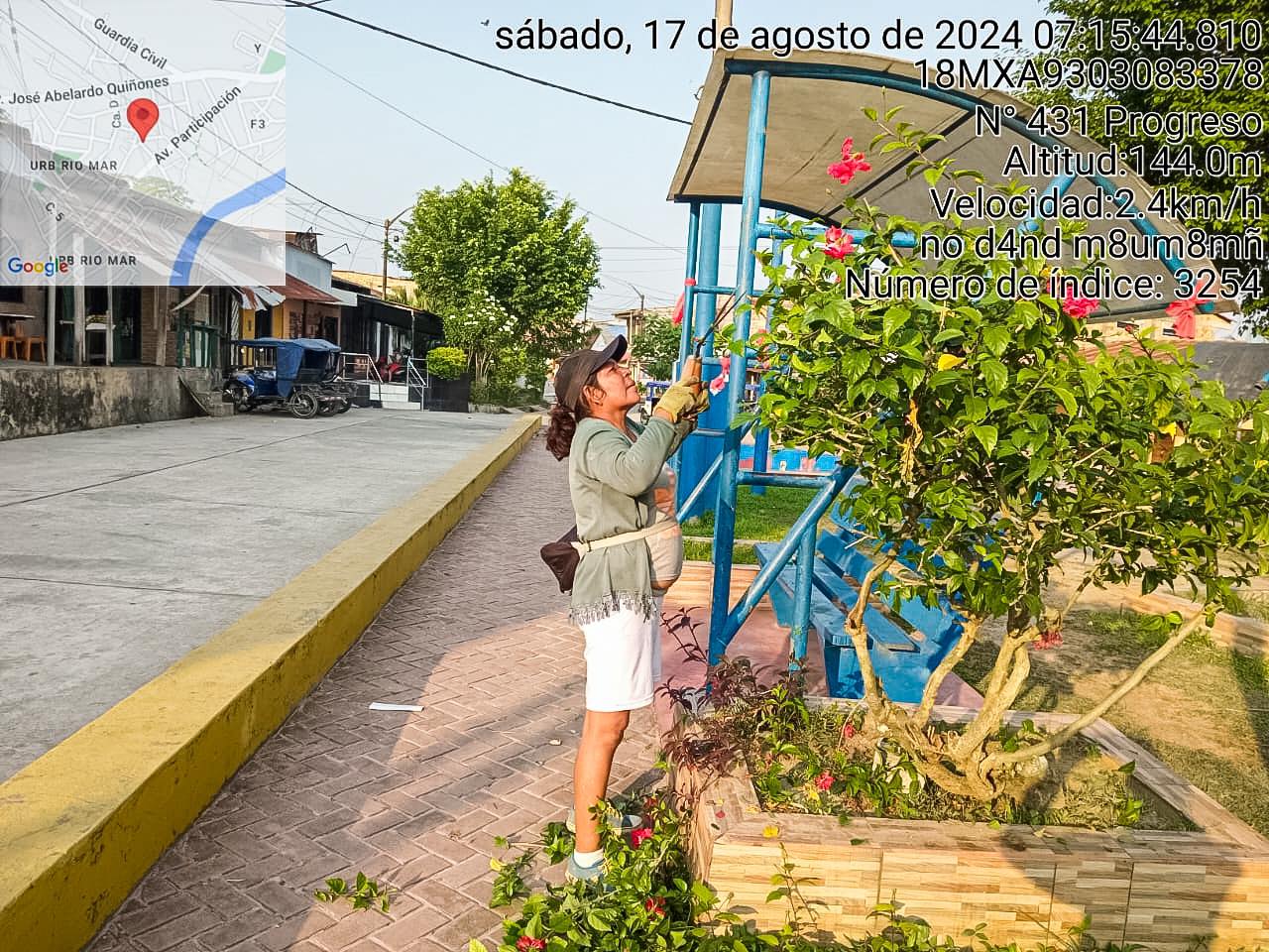 Sub Gerencia de Gestión Ambiental realizó el embellecimiento de la Plaza Cardama