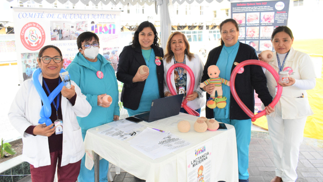 Madres de familia fueron capacitadas en el INSN sobre la importancia de la lactancia materna