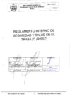 Vista preliminar de documento Reglamento Interno de Seguridad y Salud en el Trabajo - Vegueta
