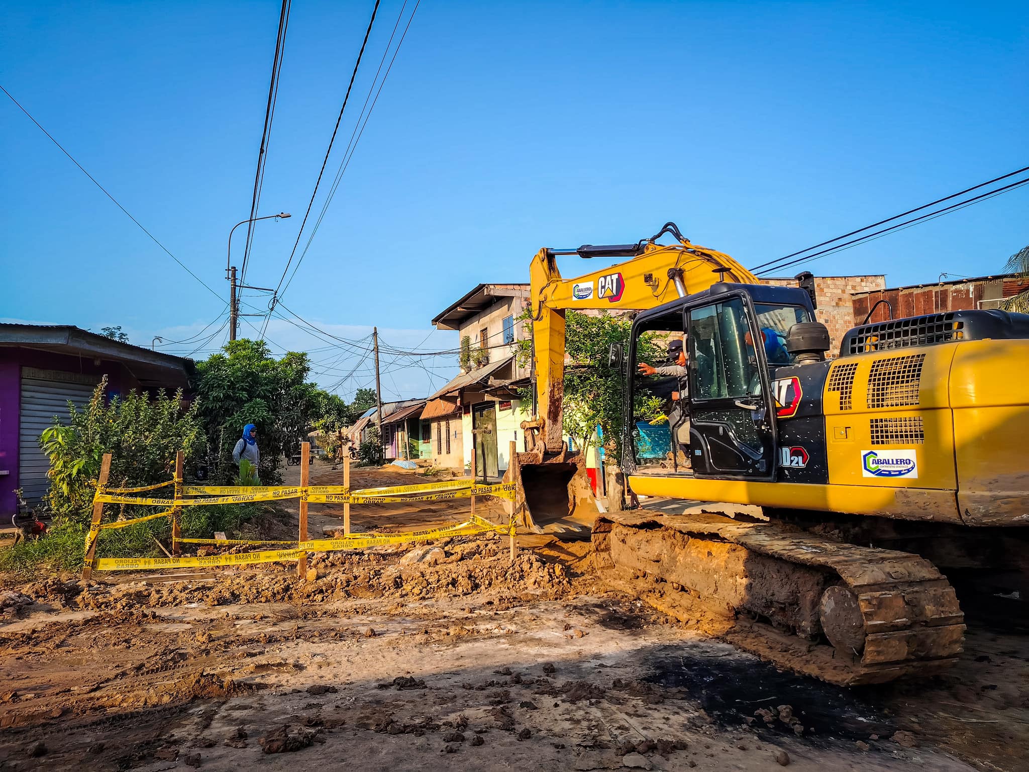 continúa con los trabajos de mejoramiento en la Calle 9 de Julio