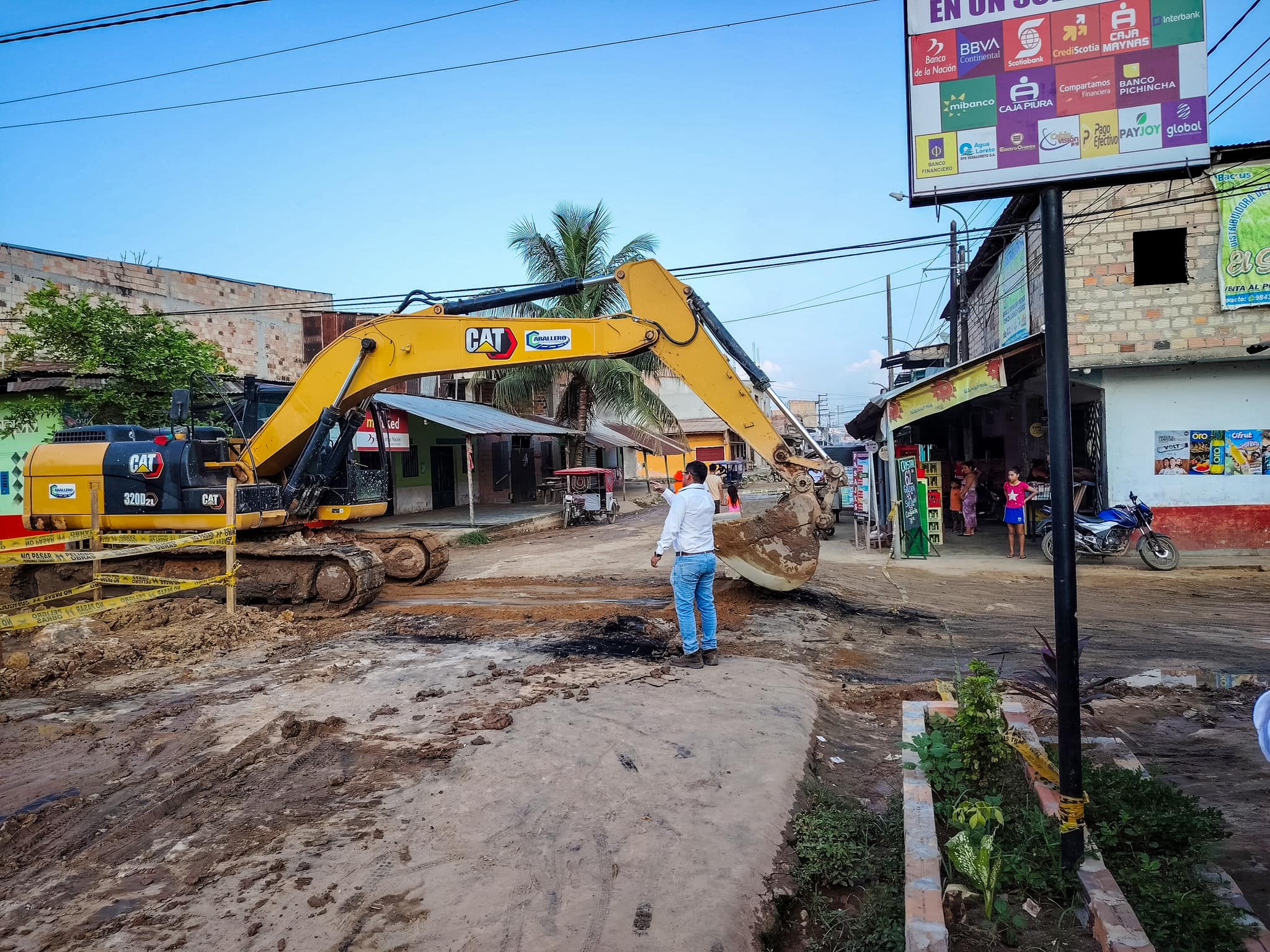 continúa con los trabajos de mejoramiento en la Calle 9 de Julio